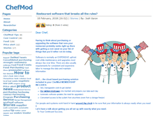 Tablet Screenshot of blog.chefmod.com